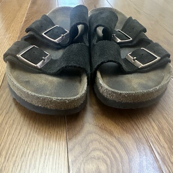 Birkenstock Arizona Soft Footbed Sandals Brown Mocha Suede Women's Size 40 - Picture 6 of 9